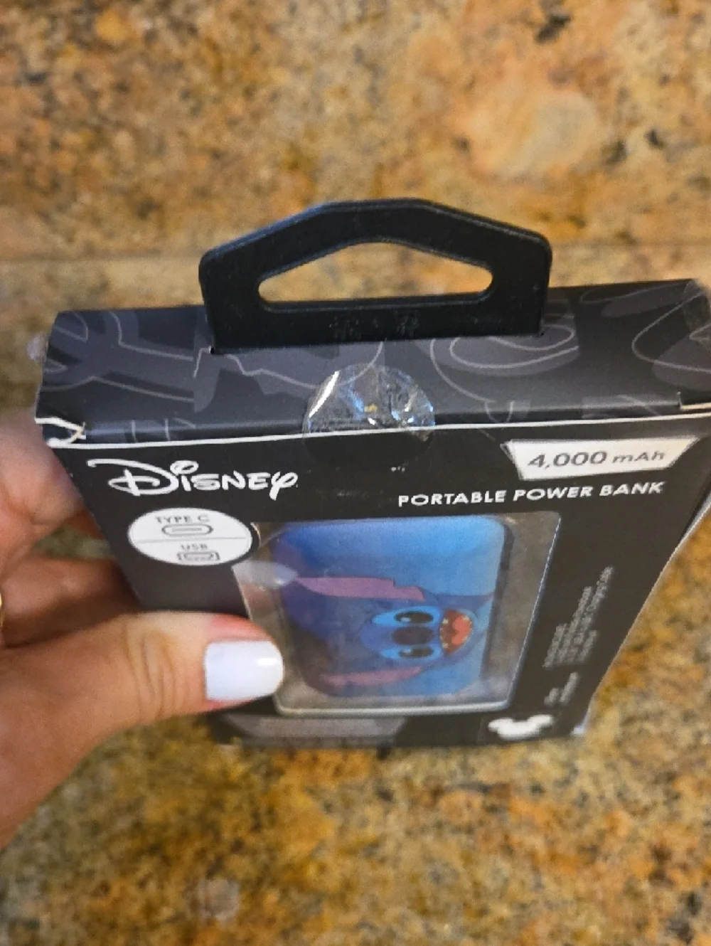 Disney Blue Stitch Portable Power Bank Charger